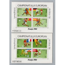 RUMANIA HOJA BLOQUE Yv 168/9 MINT FUTBOL RARO 15 €